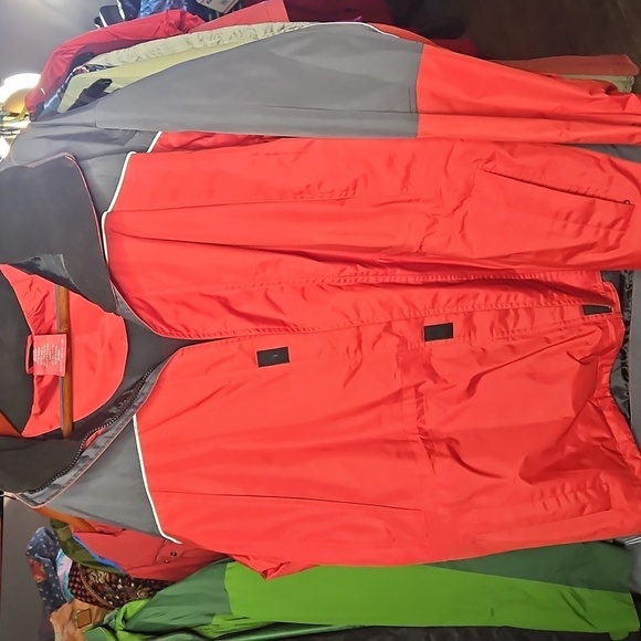 Red Gray Jacket Coat Unbranded Size XL - Picture 1 of 2